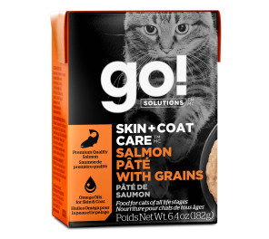 GO! SOLUTIONS SKIN + COAT CARE Salmon Pâté with Grains for Cats
