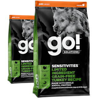 Go! Sensitivities Limited Ingredient Turkey kibble bags
