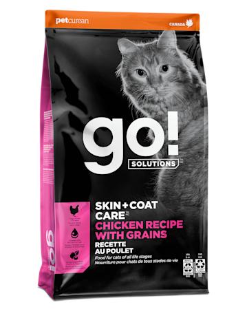 Go! Solutions Skin + Coat Care Chicken with Grains dry cat food
