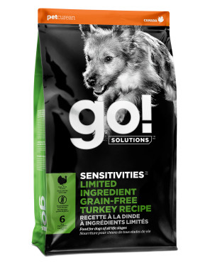 GO! SOLUTIONS SENSITIVITIES Limited Ingredient Grain-Free Turkey Recipe for Dogs 