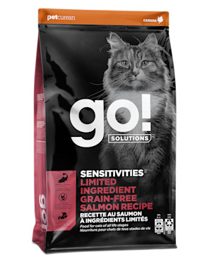 Go! Solutions Sensitivities Limited Ingredient Grain-Free Salmon Recipe for Cats