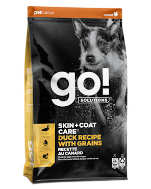 Go! Solutions Skin + Coat Care Duck with Grains dry dog food