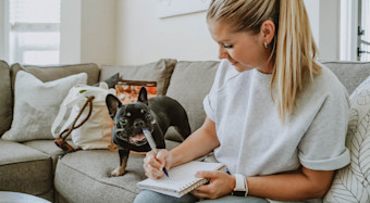 NF - Blog - Dog + Owner on couch