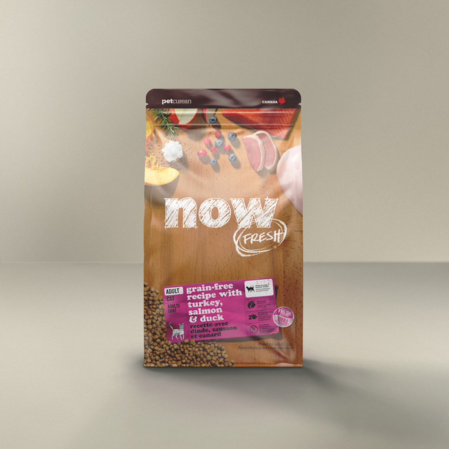 Now Fresh Grain-Free Recipe with Turkey, Salmon & Duck for adult cats