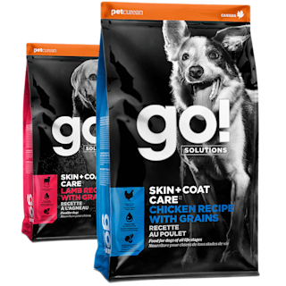 Go! Solutions Skin + Coat Care dry food recipes for dogs