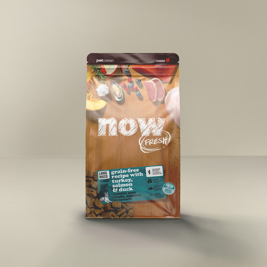 Now Fresh Large Breed Senior Grain-Free Recipe with Turkey, Salmon & Duck for dogs