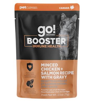 Go! Booster Immune Health Minced Chicken + Salmon Recipe with Gravy for Cats