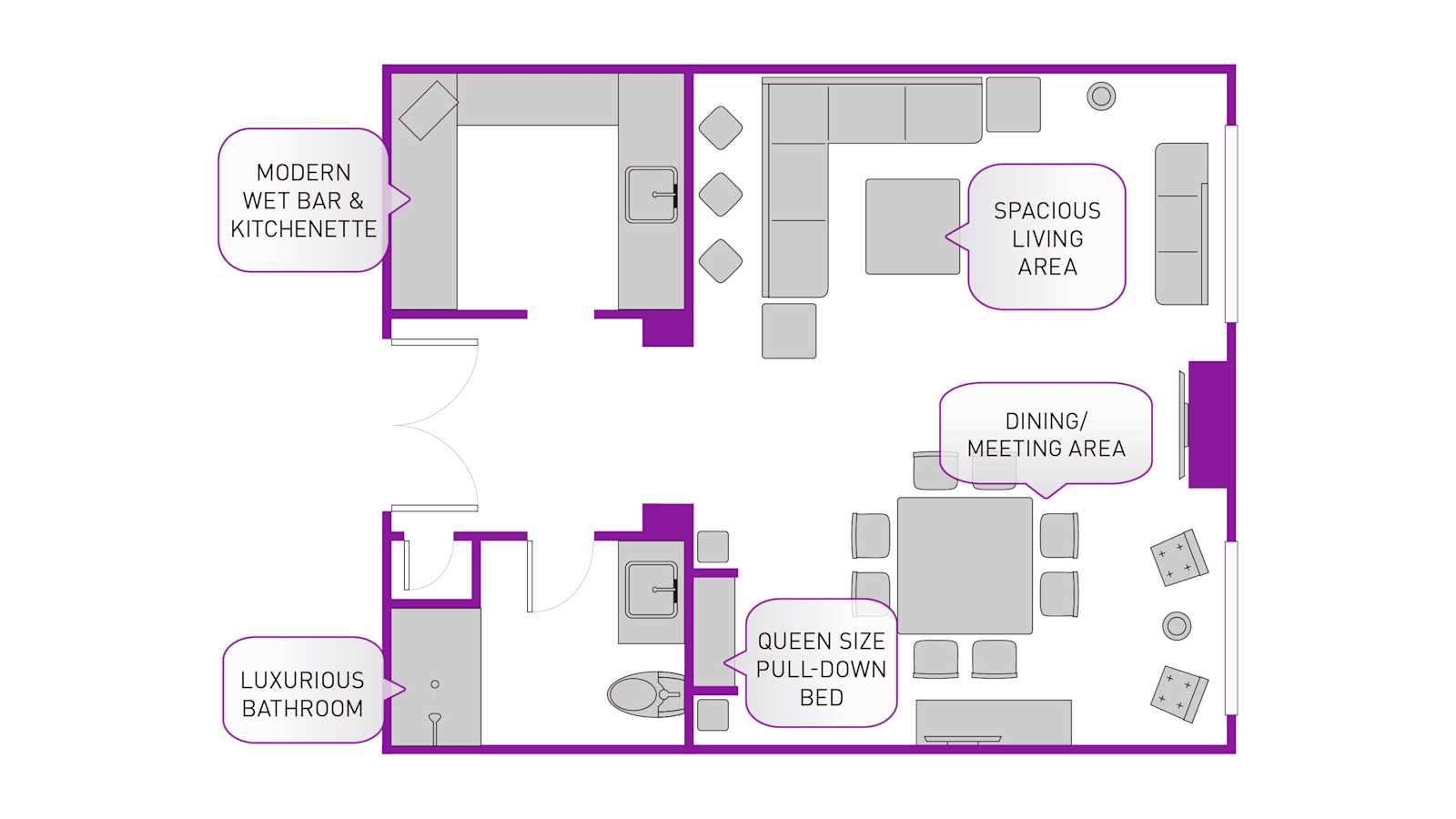 Reception Suite floor plan