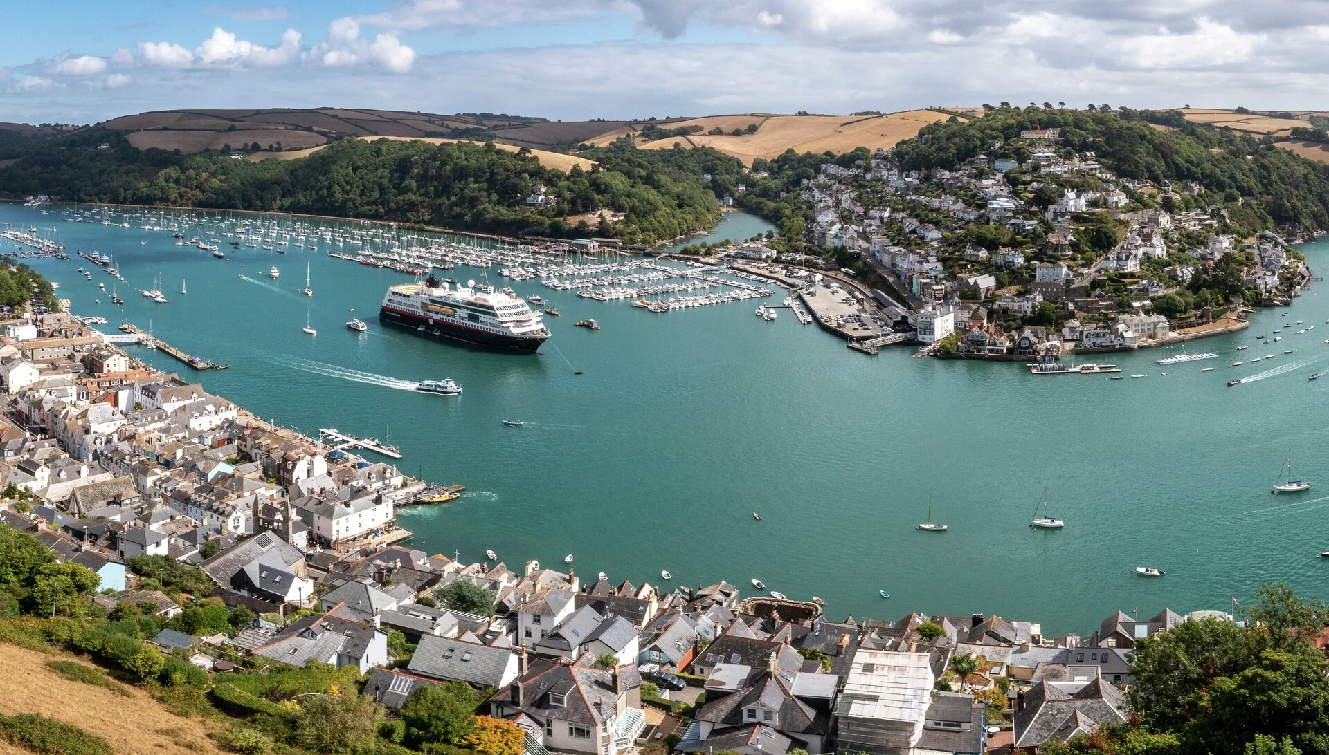 MS Maud in the harbour of Dartmouth, British Isles. Photo: Tommy Simonsen