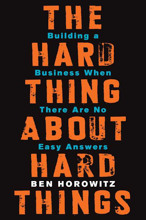 Buy The Hard Thing About Hard Things on Amazon