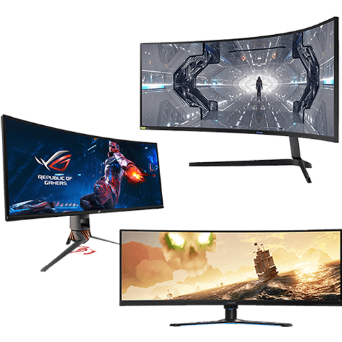 kuvitus kuva aiheesta Kaarevat pelinäytöt