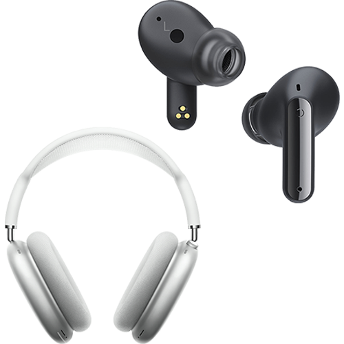 kuvitus kuva aiheesta Langattomat kuulokkeet