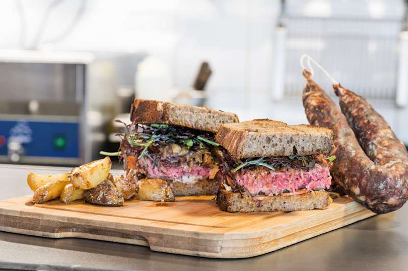 Le Burger Plantxa de Juan Arbelaez