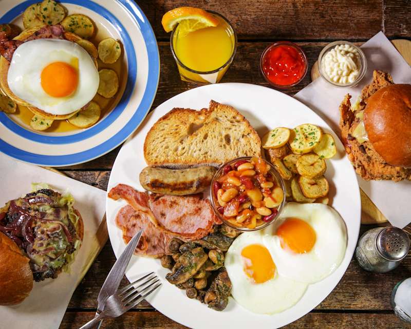 Meat and eggs