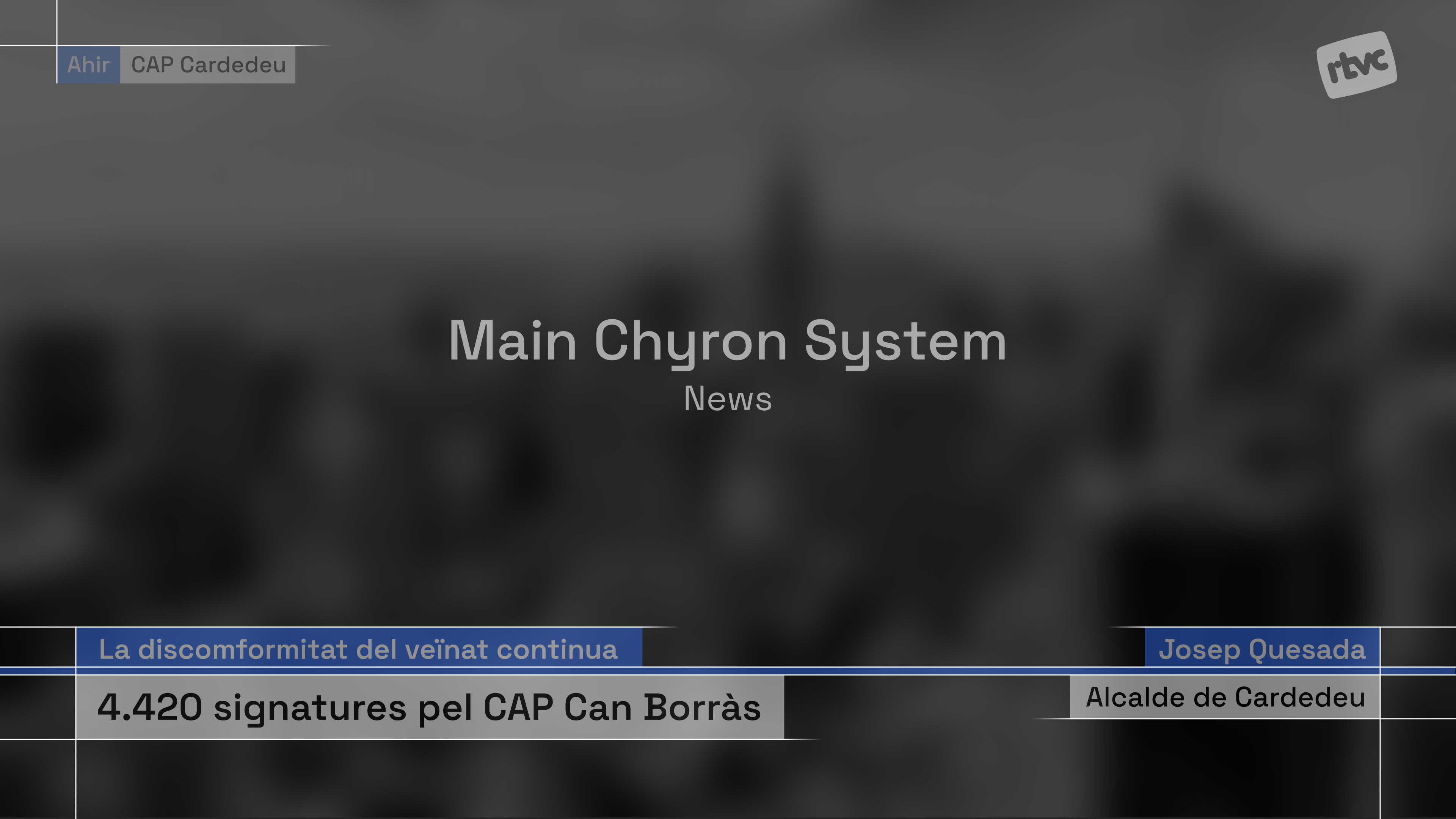 CI main chyron system