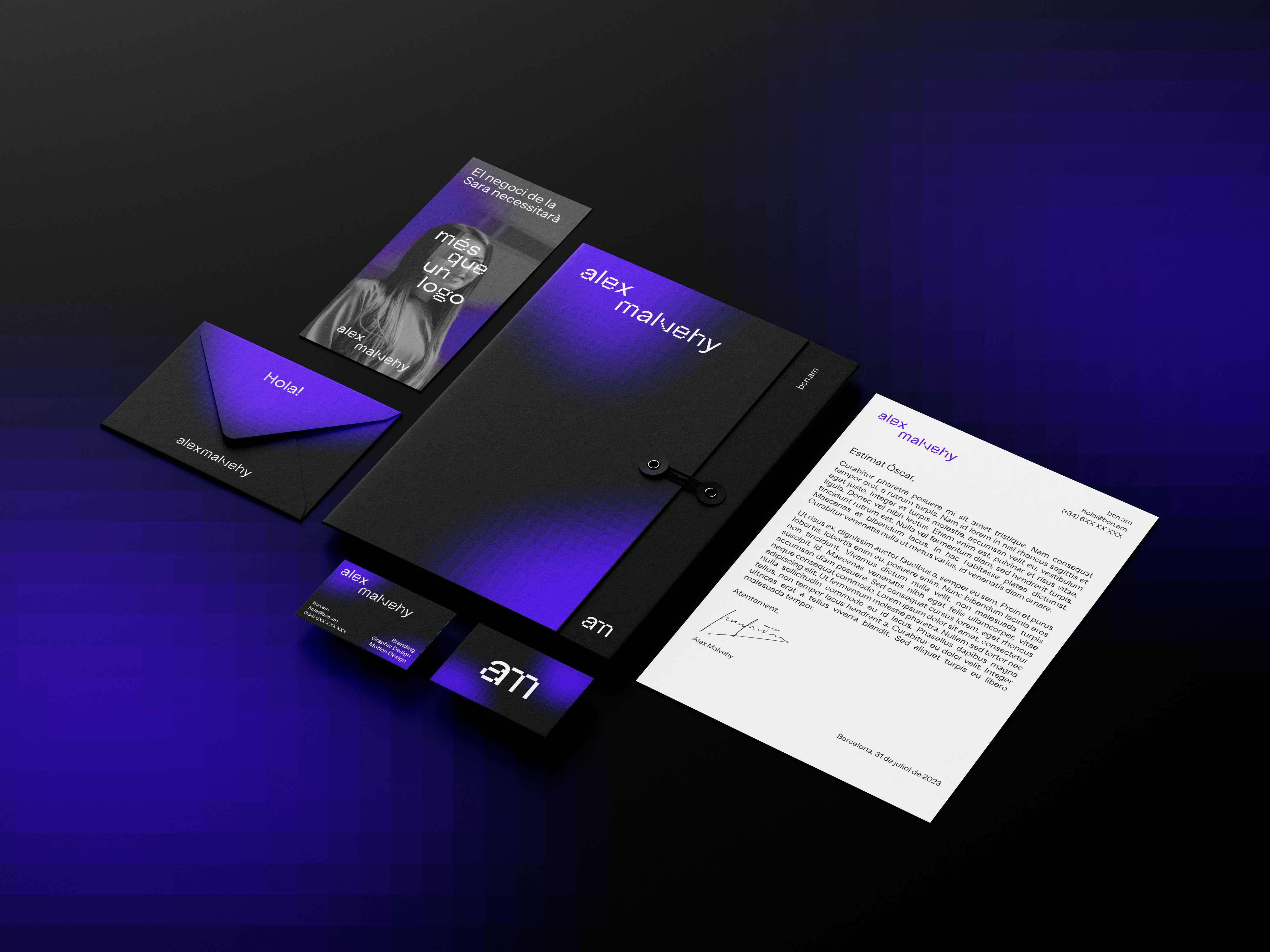 am stationery mockup
