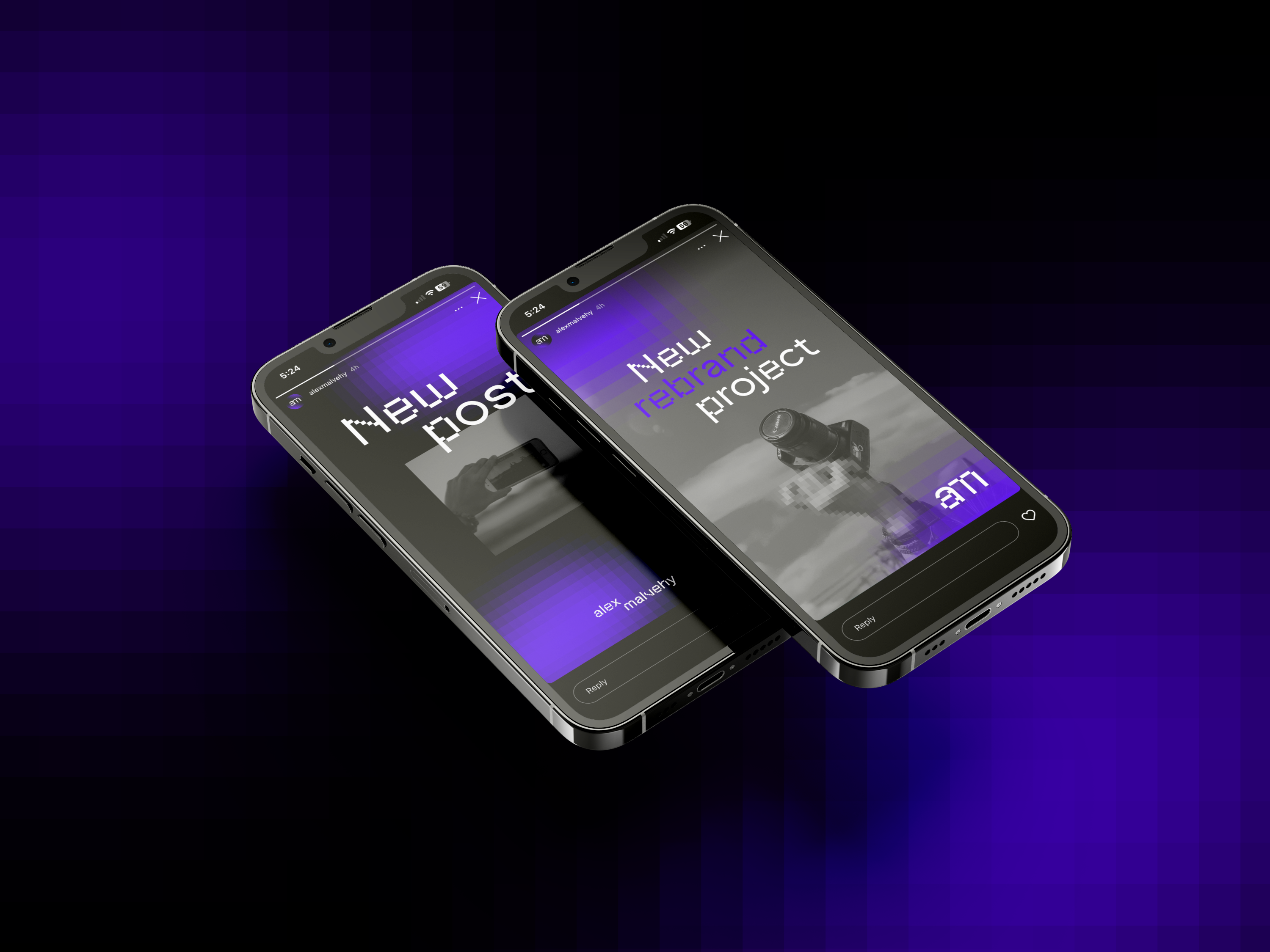 am iphone stories mockup