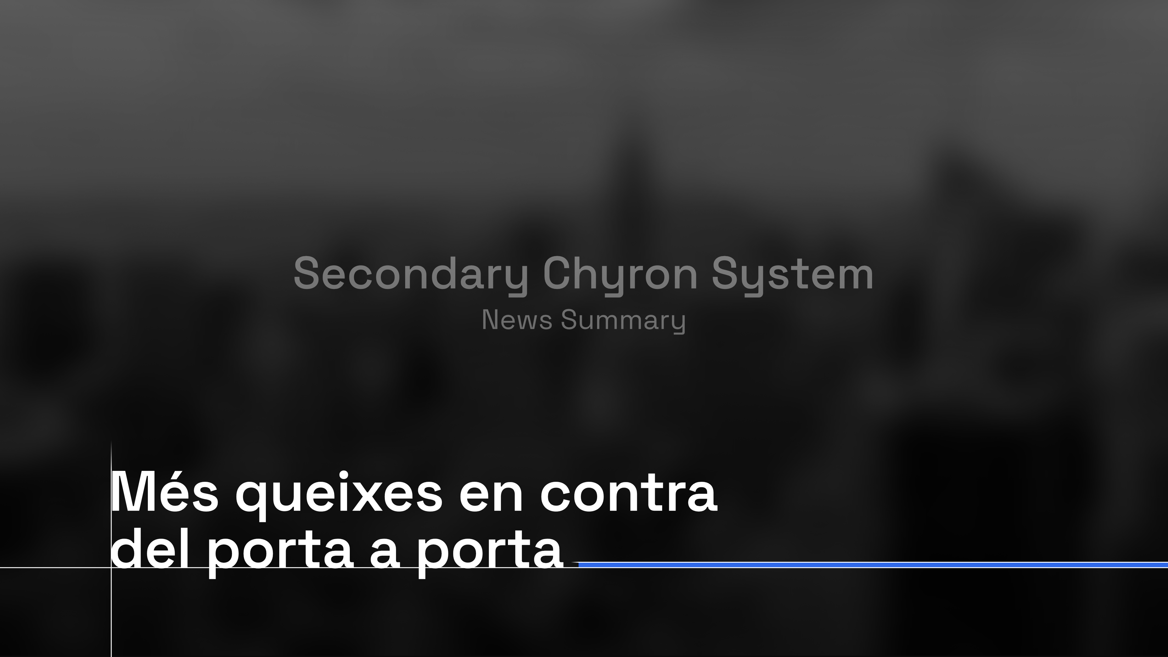 CI secondary chyron system