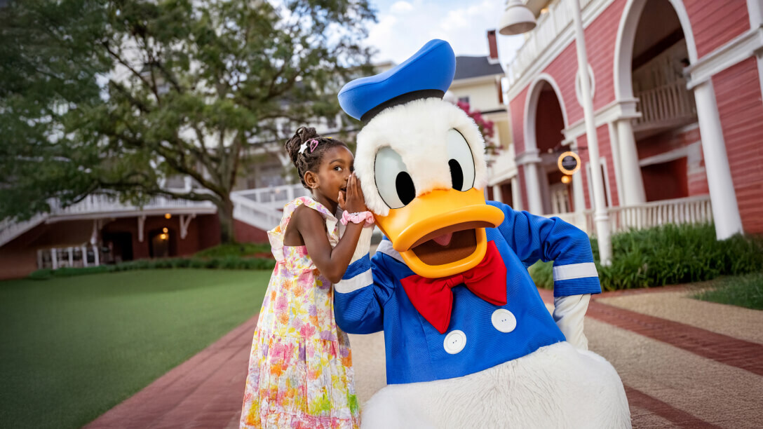 Disney Hotel Girls Running with Balloons Image