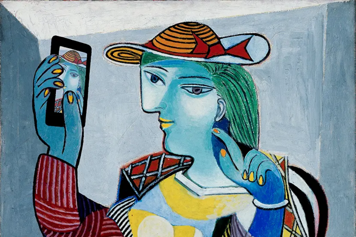 “Self shot” after the ‘Portrait of Marie-Thérèse Walter’ by Pablo Picasso, 1937, Kim Dong-Kyu