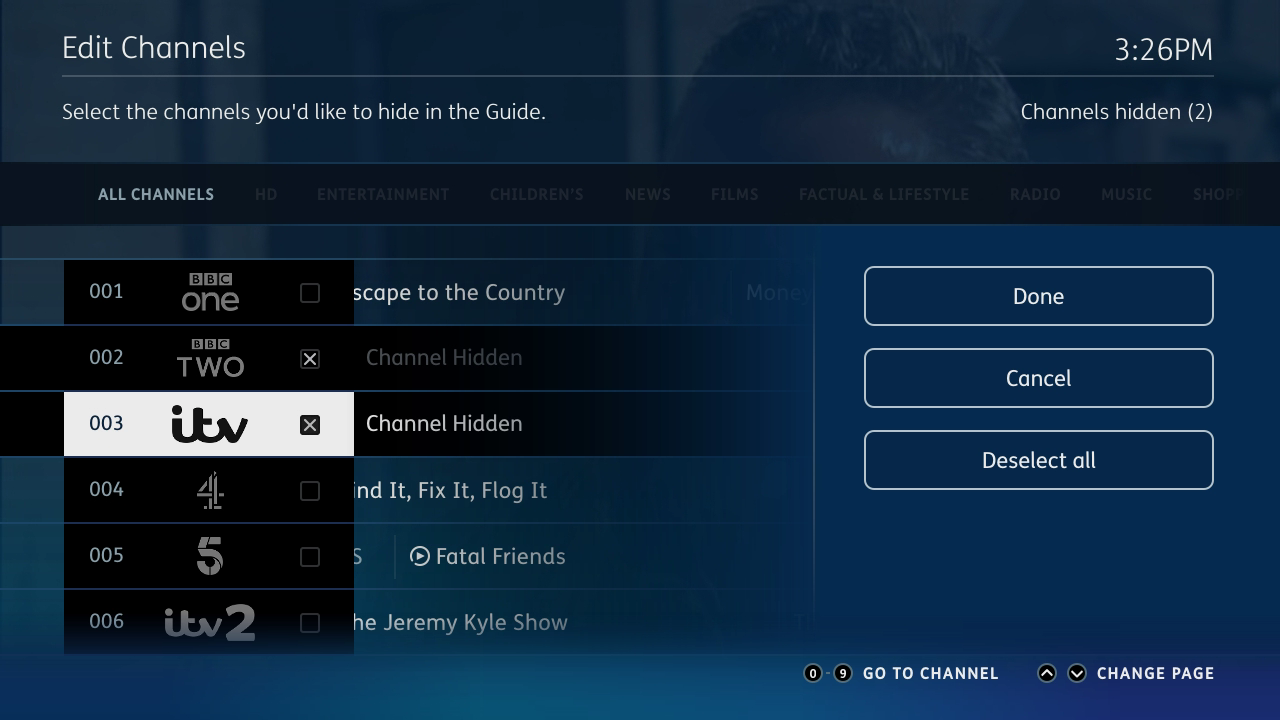 BT Hide Channel 2