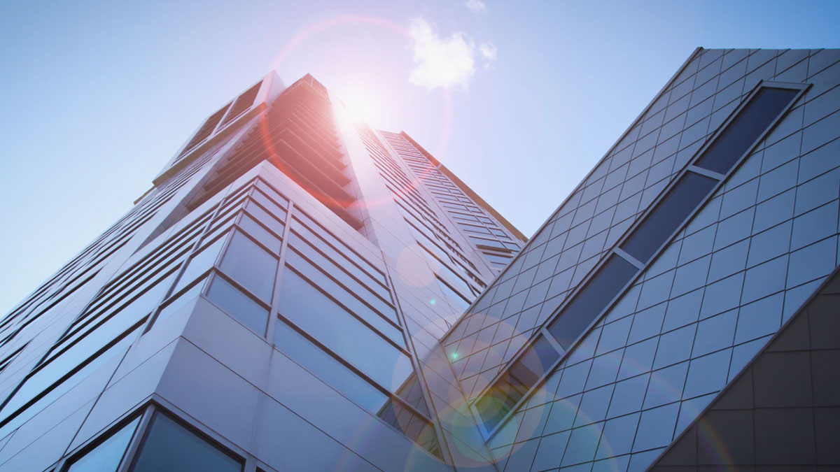 Low angle photo of high-rise buildings