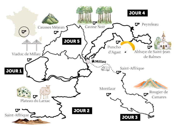 Programme du séjour - grands causses EXP