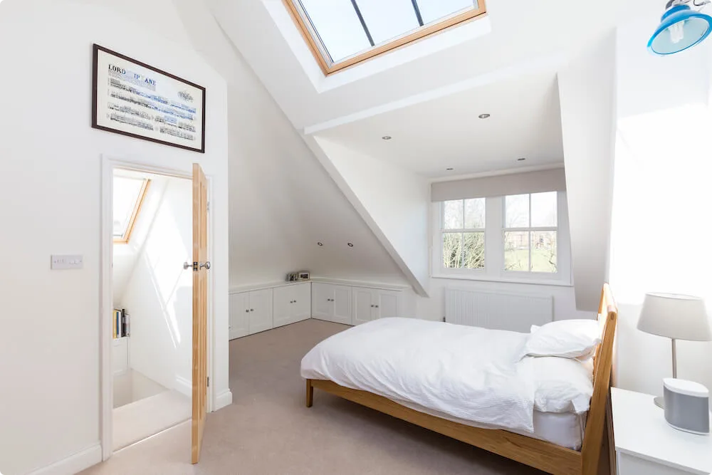 loft conversion stairs and interior dormer