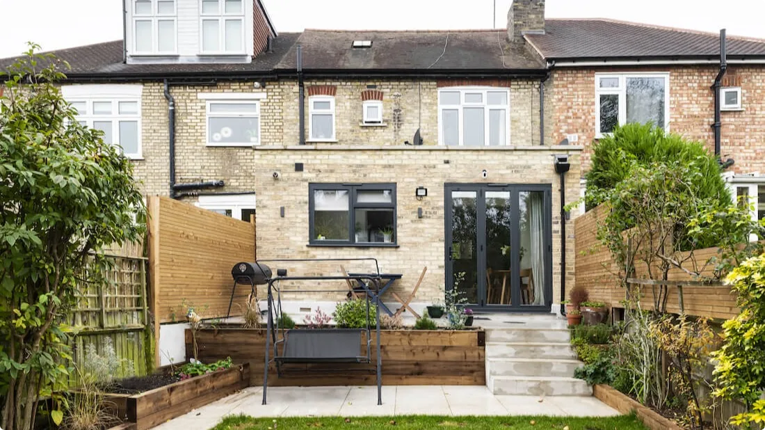 A house extension, funded by a remortgage in 2021
