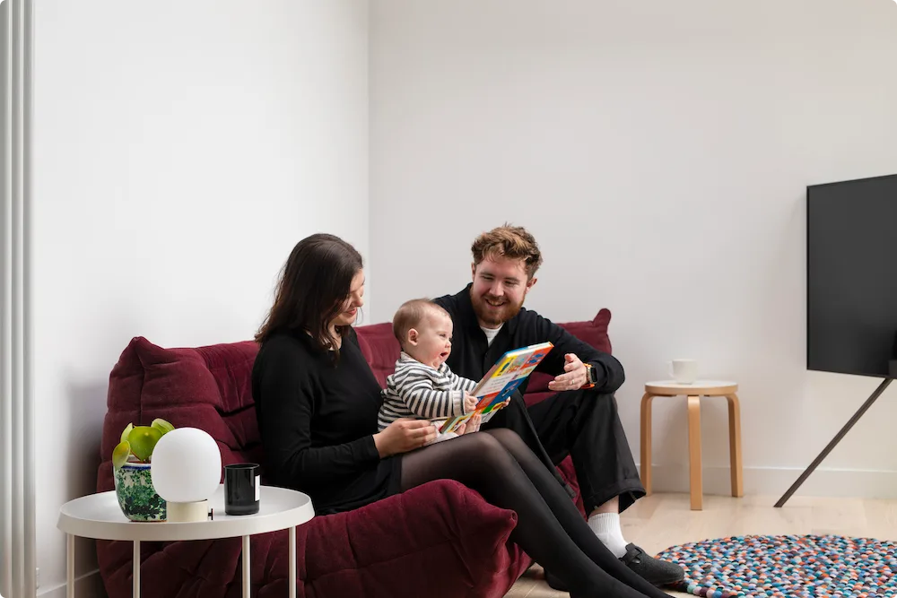 A comfy, quiet corner at a completed Resi project in Battersea