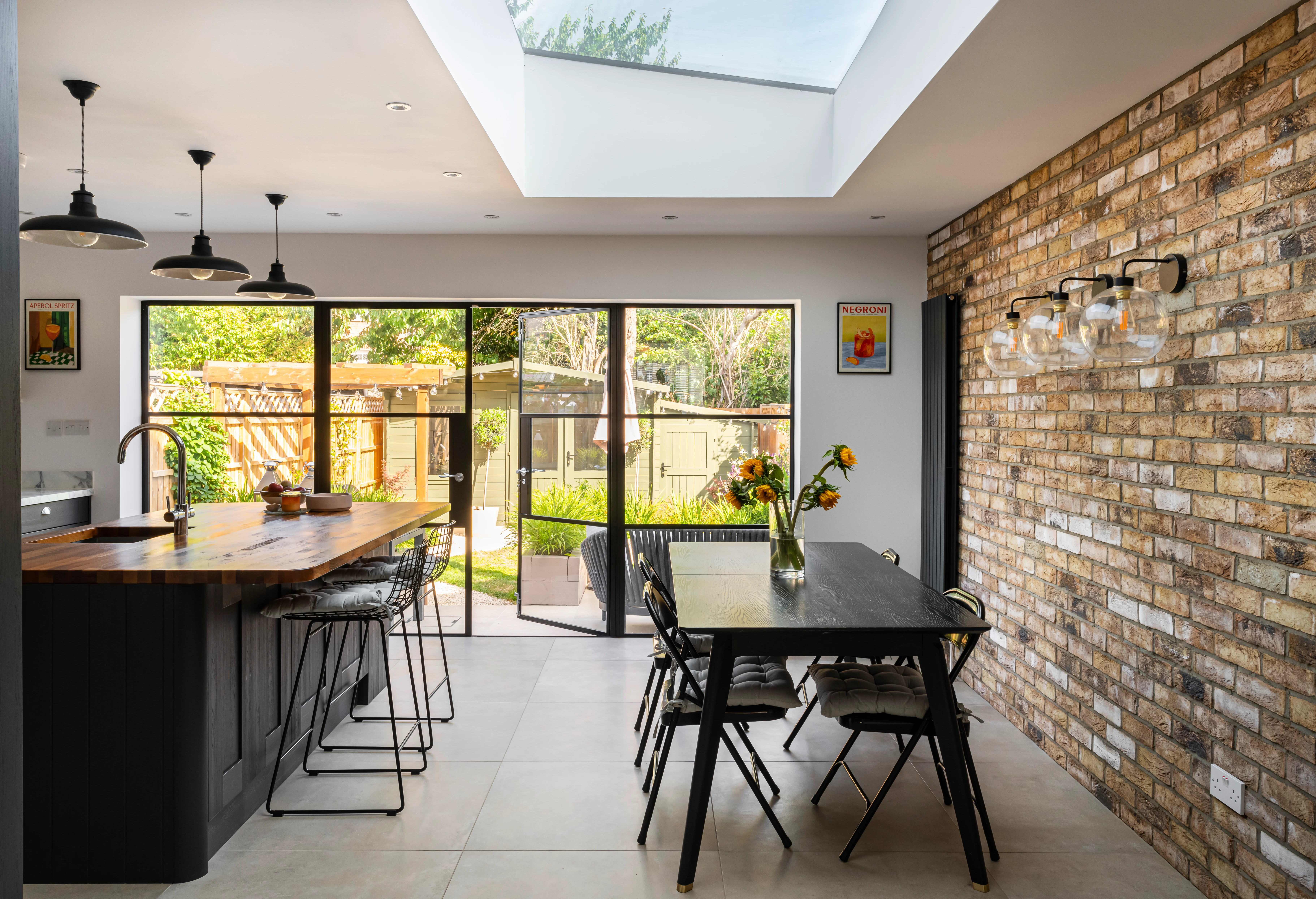 A rustic rear extension renovation with permitted development in Wandsworth