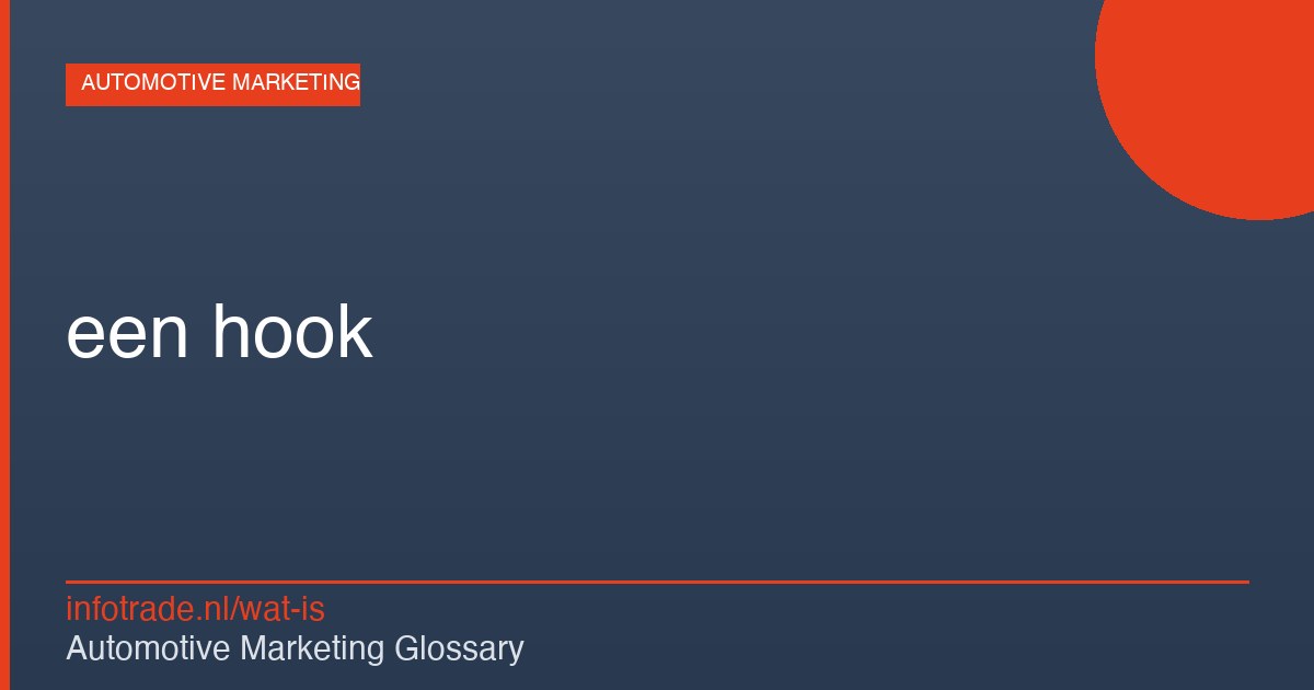 Wat is een hook? – illustratie