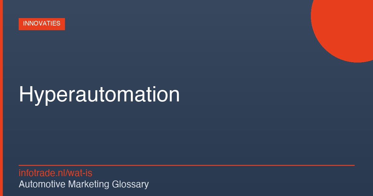 Wat is Hyperautomation? – illustratie