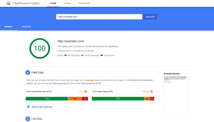 google-pagespeed