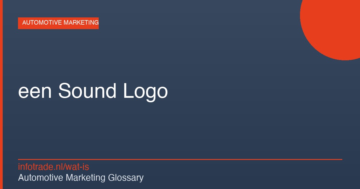 Wat is een Sound Logo? – illustratie