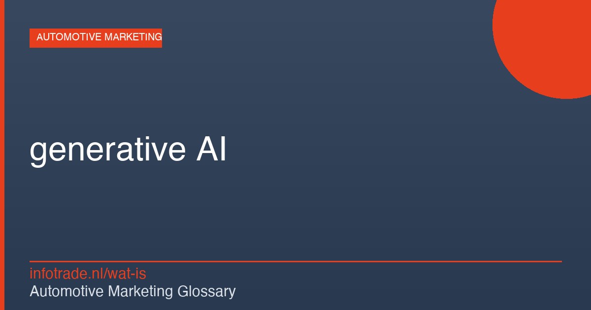 Wat is generative AI? – illustratie