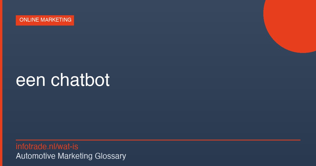 Wat is een chatbot? – illustratie