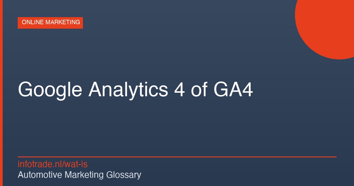 Wat is Google Analytics 4 of GA4? – illustratie
