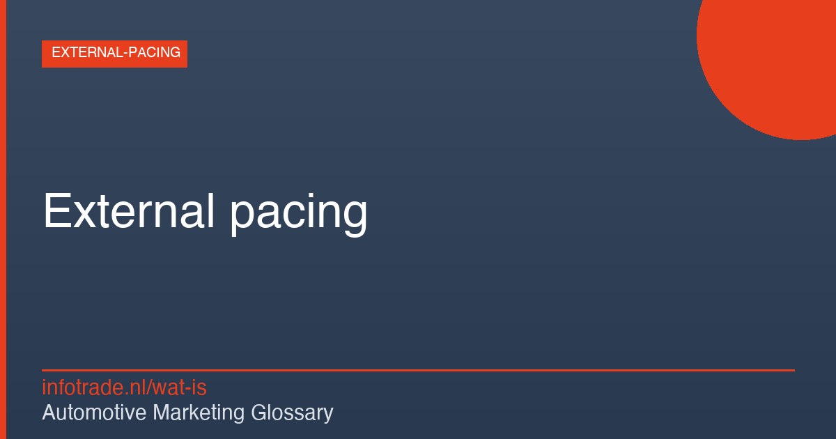 Wat is External pacing? – illustratie