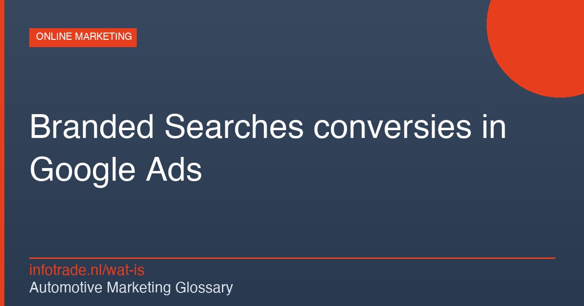 Wat zijn Branded Searches conversies in Google Ads? – illustratie