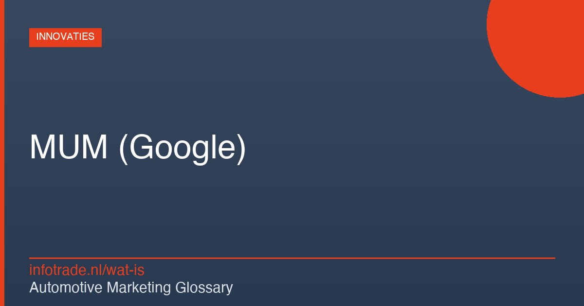 Wat is MUM (Google)? – illustratie