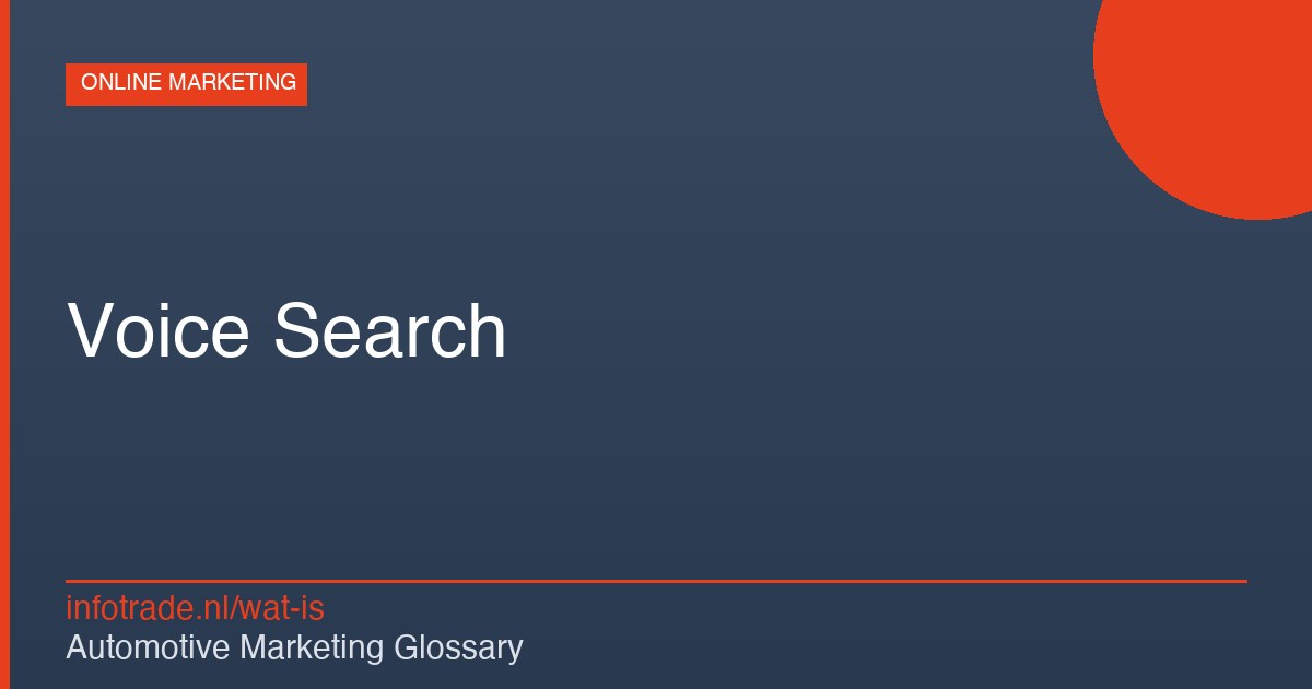 Wat is Voice Search? – illustratie