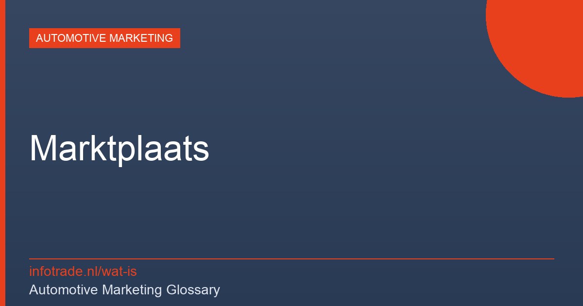 Wat is Marktplaats? – illustratie