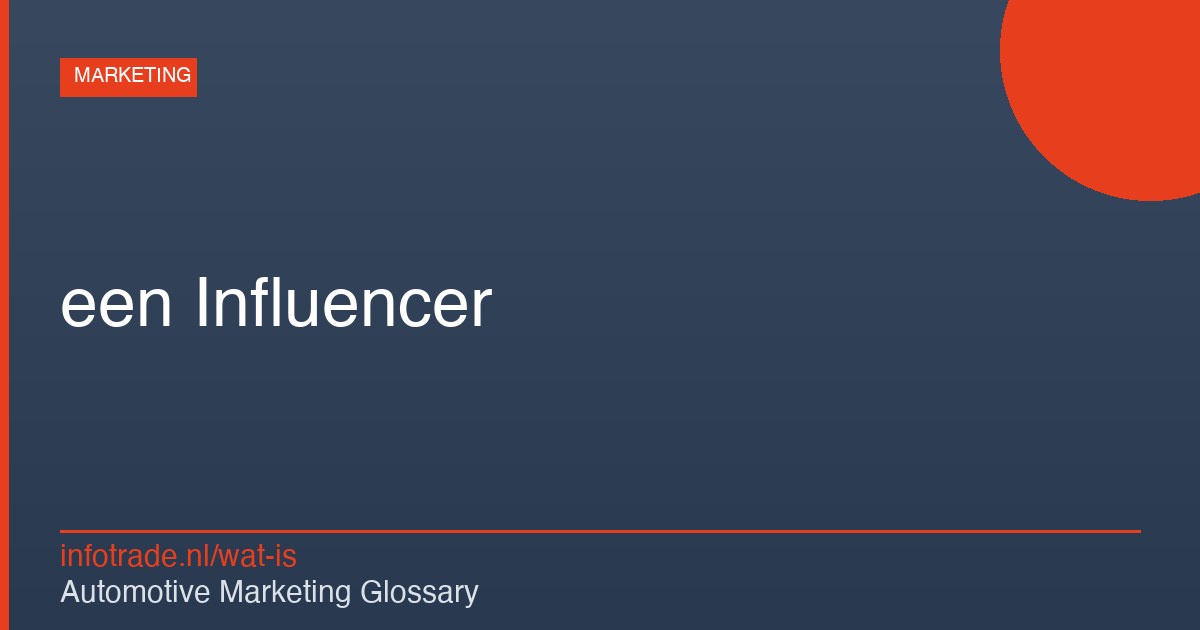 Wat is een Influencer? – illustratie