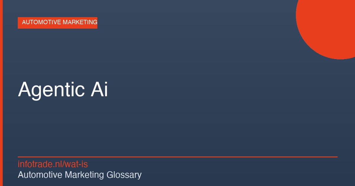 Wat is Agentic Ai? – illustratie
