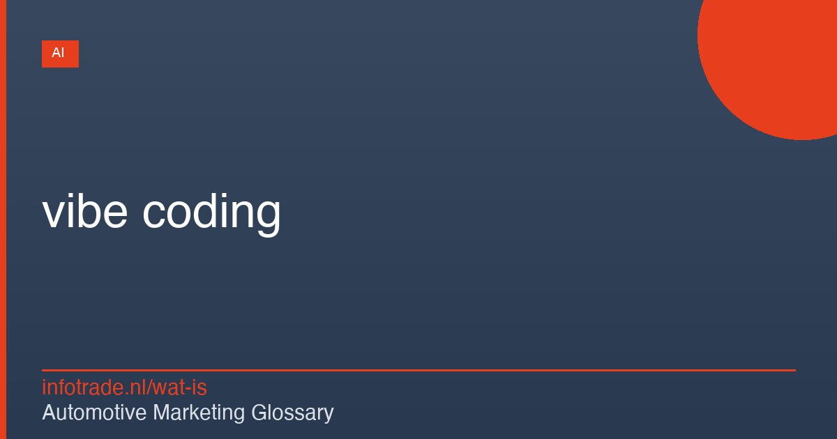Wat is vibe coding – illustratie
