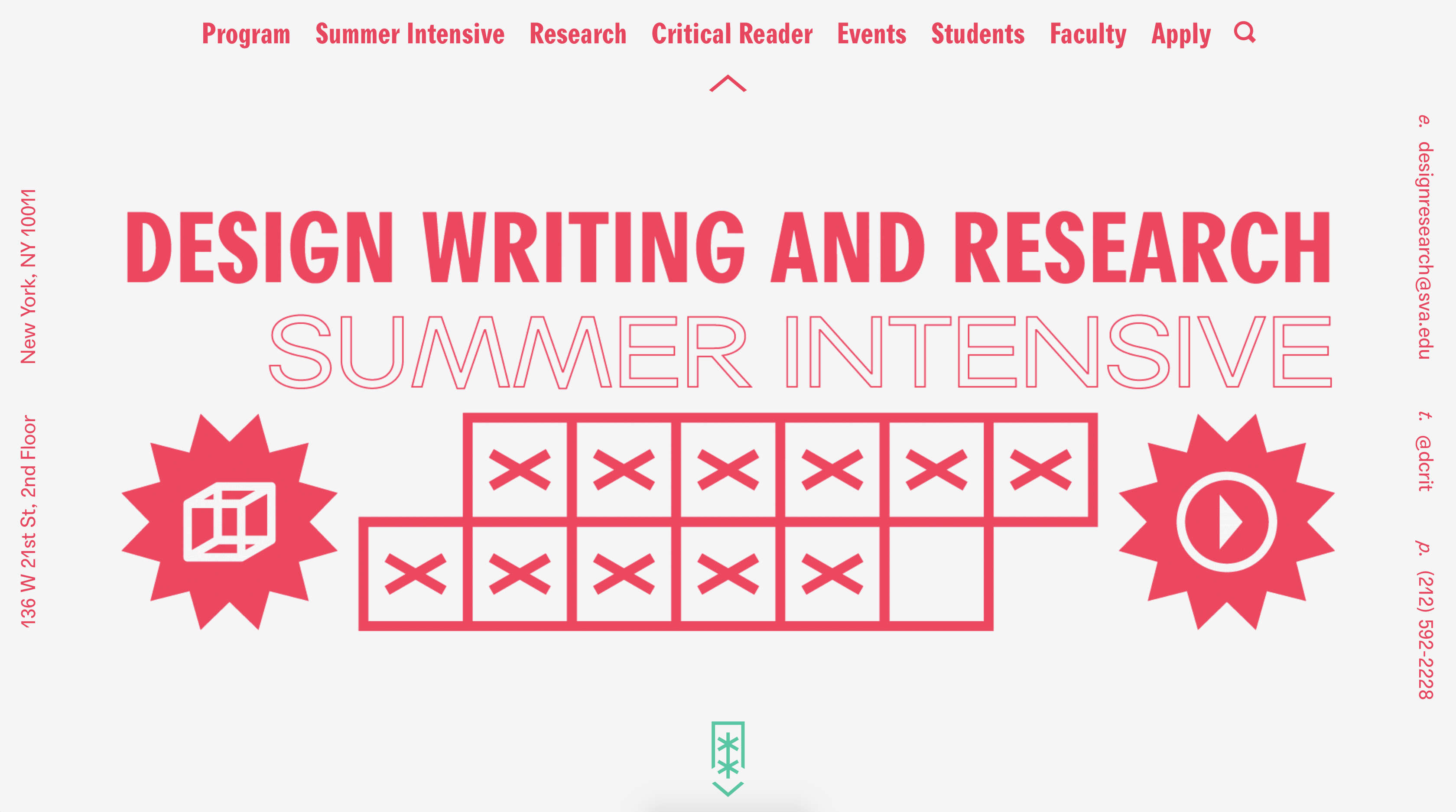 Design Writing and Research Summer Intensive