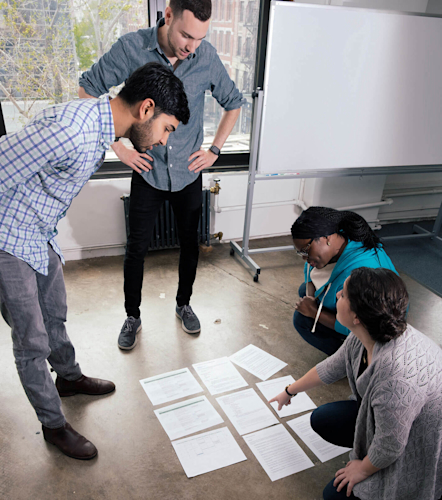 Successful working together and workplace collaboration