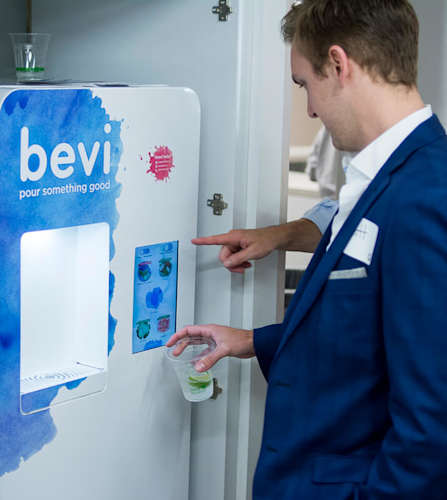 Bevi modern sustainable office water cooler