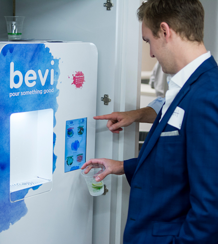 Bevi modern sustainable office water cooler